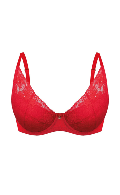 Biustonosz push-up Mefemi Laura czerwony