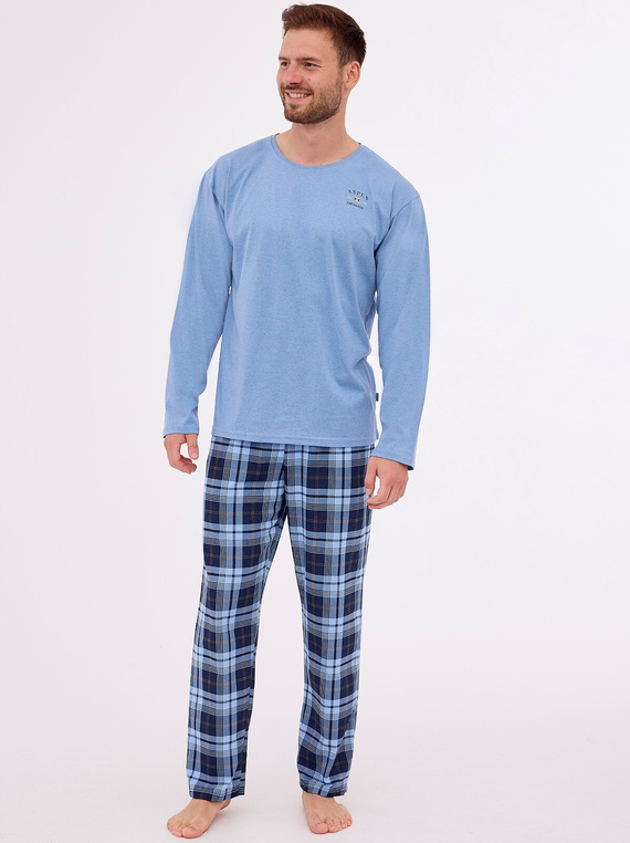 Piżama Cornette 124/264 Aspen 2 dł/r S-2XL męska niebieski