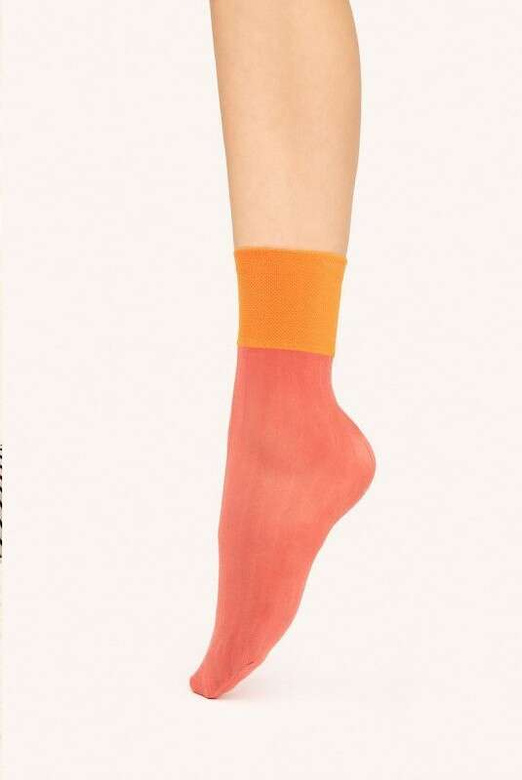 Skarpetki Fiore G 1130 Granny Chic 20 den coral-orange