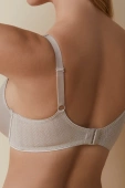 Biustonosz usztywniany gładki FABIOLA, tierra-beż