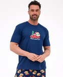 Piżama Cornette 326/291 Teddy 4 kr/r Christmas S-2XL męska granatowy