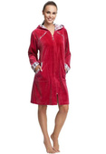 Szlafrok Luna 289 M-2XL damski koralowy