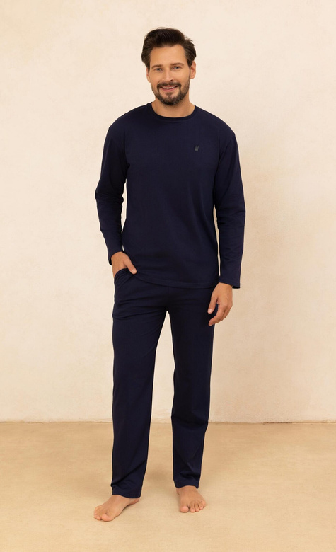 Piżama Regina 493 dł/r 2XL męska czarny