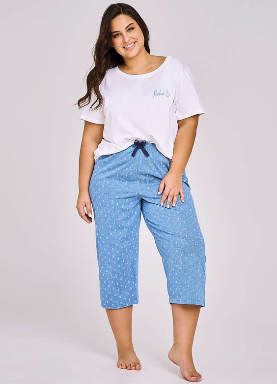 Piżama Taro Leona 3162 kr/r 2XL-3XL L24 perłowy