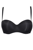 Biustonosz Bardotka Gładki Samonośny 2550, nero/czarny