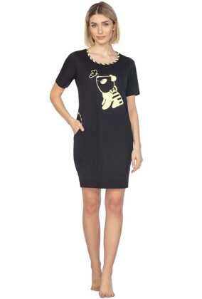 Koszula Regina 125 S-XL kr/r L24 damska czarny