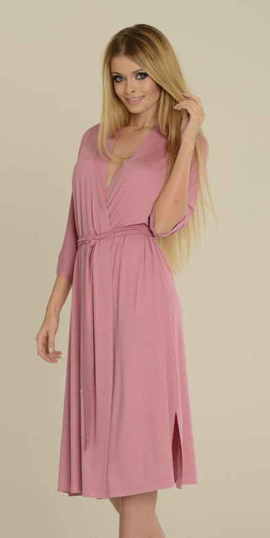 Szlafrok De Lafense 940,942 Visa M-2XL damski malinowy