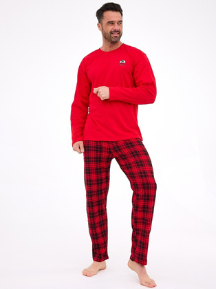 Piżama Cornette 124/305 Denali dł/r S-2XL męska czerwony