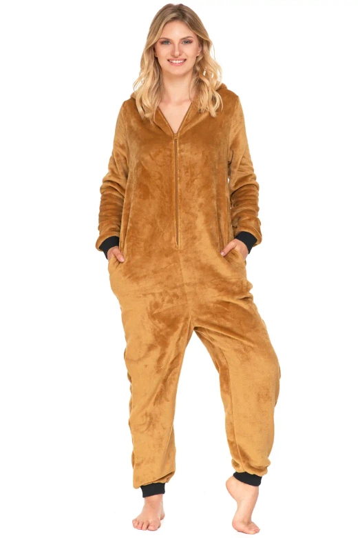 Kombinezon, onesie miś PDD5100-008, rudy