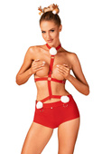 Komplet Obsessive Ms Reindy Set czerwony