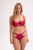 Biustonosz semi soft Gaia BS 1273 Aina czerwony-mokka