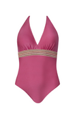SELF S1068 Strój jednoczęściowy push-up, róż