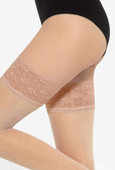 MICHELLE 01 Pończochy samonośne z koronką, visione