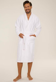 Szlafrok De Lafense 735 Manuele Frotte męski M-2XL biały