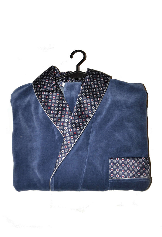 Szlafrok De Lafense 772 Bonjur krótki M-2XL męski jeans