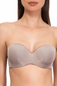 Biustonosz Bardotka Gładki Samonośny Fantastic 1580, stone/szary