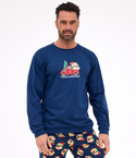Piżama Cornette 115/290 Teddy 2 dł/r Christmas S-2XL męska granatowy
