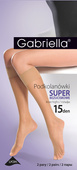 Podkolanówki Gabriella 504 Super bezuciskowe 15 den A'2 mocca