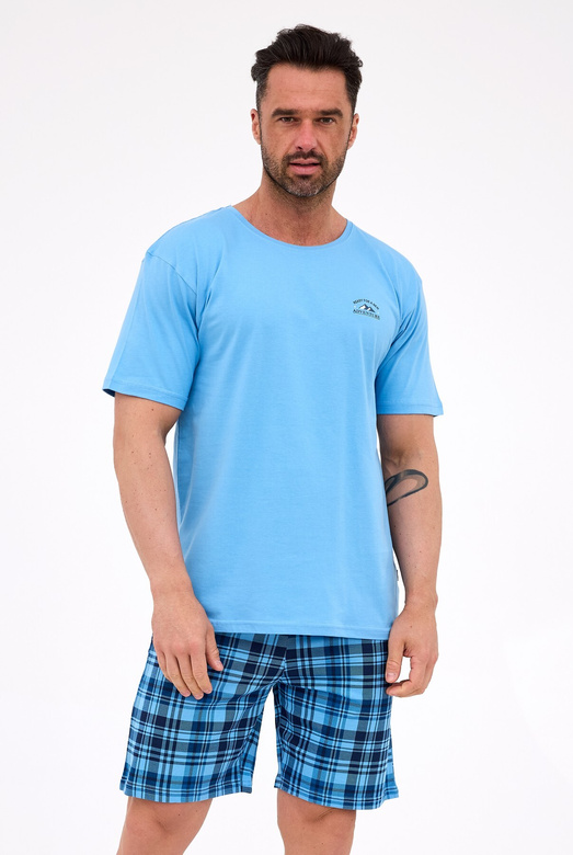 Piżama Cornette 326/311 Ready 2 kr/r S-2XL niebieski