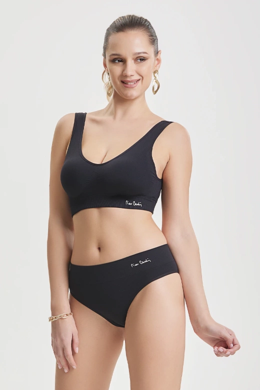 Biustonosz top sportowy Pierre Cardin 4014, nero-czarny