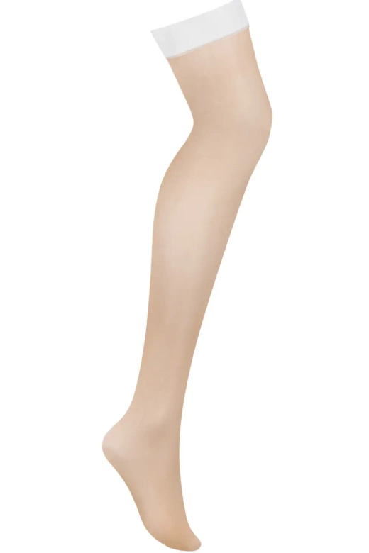 Pończochy Obsessive S814 Stockings, białe
