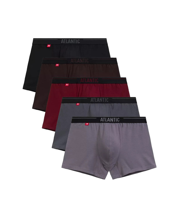 Bokserki Atlantic 5SMH-004/25 A'5 S-2XL brązowy-grafitowy-czarny-szary