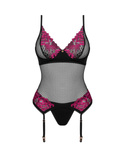 Gorset Obsessive Rosenty Corset XS-2XL czarny