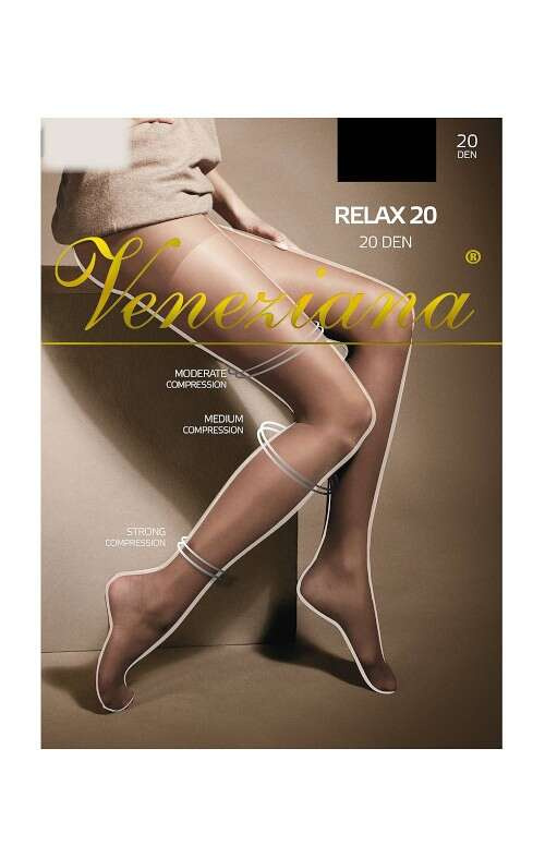 Rajstopy Veneziana Relax 20 den 2-5 nero/czarny