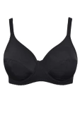 Gładki Miękki Biustonosz Donna 1962, negro/czarń