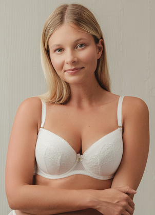 Biustonosz push-up Mefemi Dalia milk