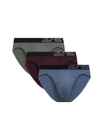 Slipy Atlantic 3MP-209/25 A'3 S-2XL zielony-bordowy-niebieski