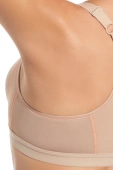 Sportowy biustonosz NORA, tierra-beżowy