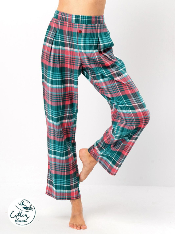 Spodnie piżamowe Key LHE 419 B25 S-XL zielony