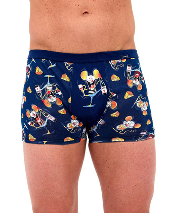 Bokserki Cornette Tattoo 280/249 Mouse S-2XL granatowy