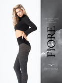 Rajstopy Fiore G 6076 Chevron Chic 60 den 2-4 melange