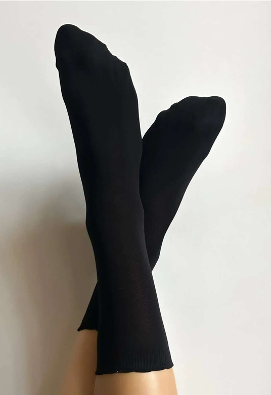 Skarpetki Veneziana Aurelia nero-rosso