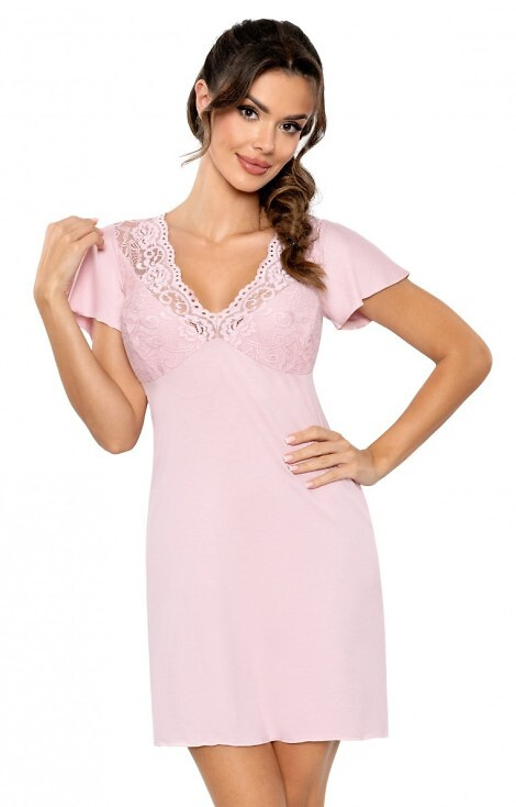 Koszula Donna Luiza S-2XL pudrowy róż