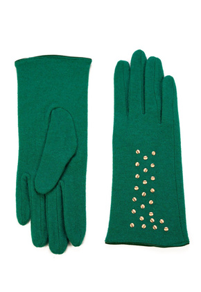 Rękawiczki Art Of Polo 23200 Lennox damskie wełna butelkowa zieleń