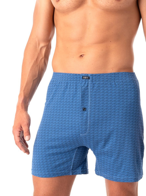 Bokserki Key MXC 813 B25 M-4XL niebieski