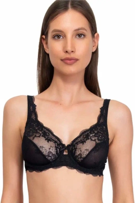 Biustonosz Miękki Koronkowy Wonderlace 2442, nero/czerń
