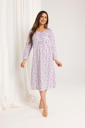 Koszula Regina 017 dł/r M-XL Z25/26 damska różowy