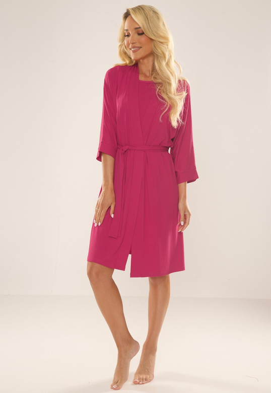 Szlafrok De Lafense 871 Visa S-2XL damski czarny