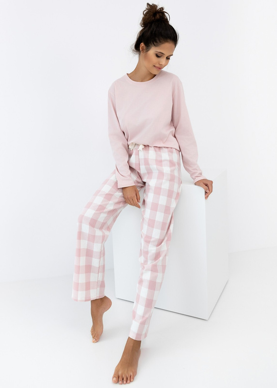Piżama Sensis Saylor dł/r S-XL różowy brudny