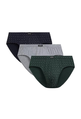 Slipy Atlantic 3MP-205 A'3 M-2XL granatowy-szary-zielony