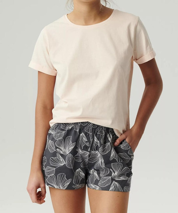 Piżama Atlantic NLP-489 S-XL pudrowy-grafitowy