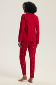 Piżama Henderson Ladies 43718 Dotie dł/r S-2XL red