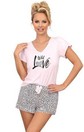 Piżama Donna Pantera 1/2 kr/r S-2XL różowy