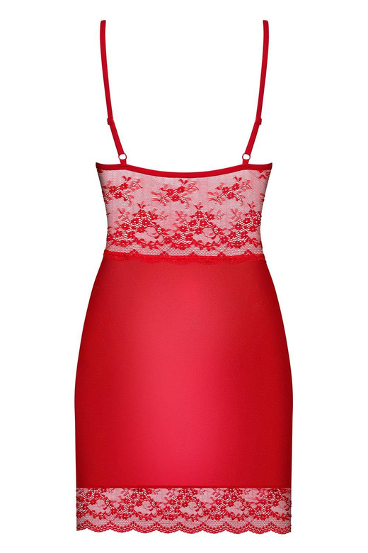 Obsessive Lovica chemise (kolor: czerwony, typ: koszulka+stringi)
