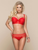 BRIGITTE biustonosz padded usztywniany.czerwony