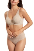 Biustonosz bez wypełnienia na fiszbinach TERESA, tierra-beżowy